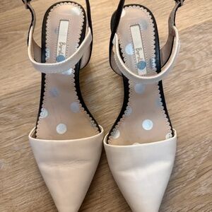 Boden Cream and Black Heels